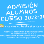 PROCESO DE ADMISIÓN DE ALUMNOS 2023/24